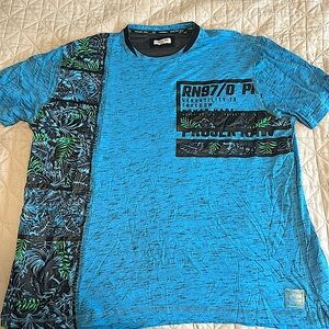 Men’s Blue Projek Raw Short Sleeve Tee - XXL - New without tags